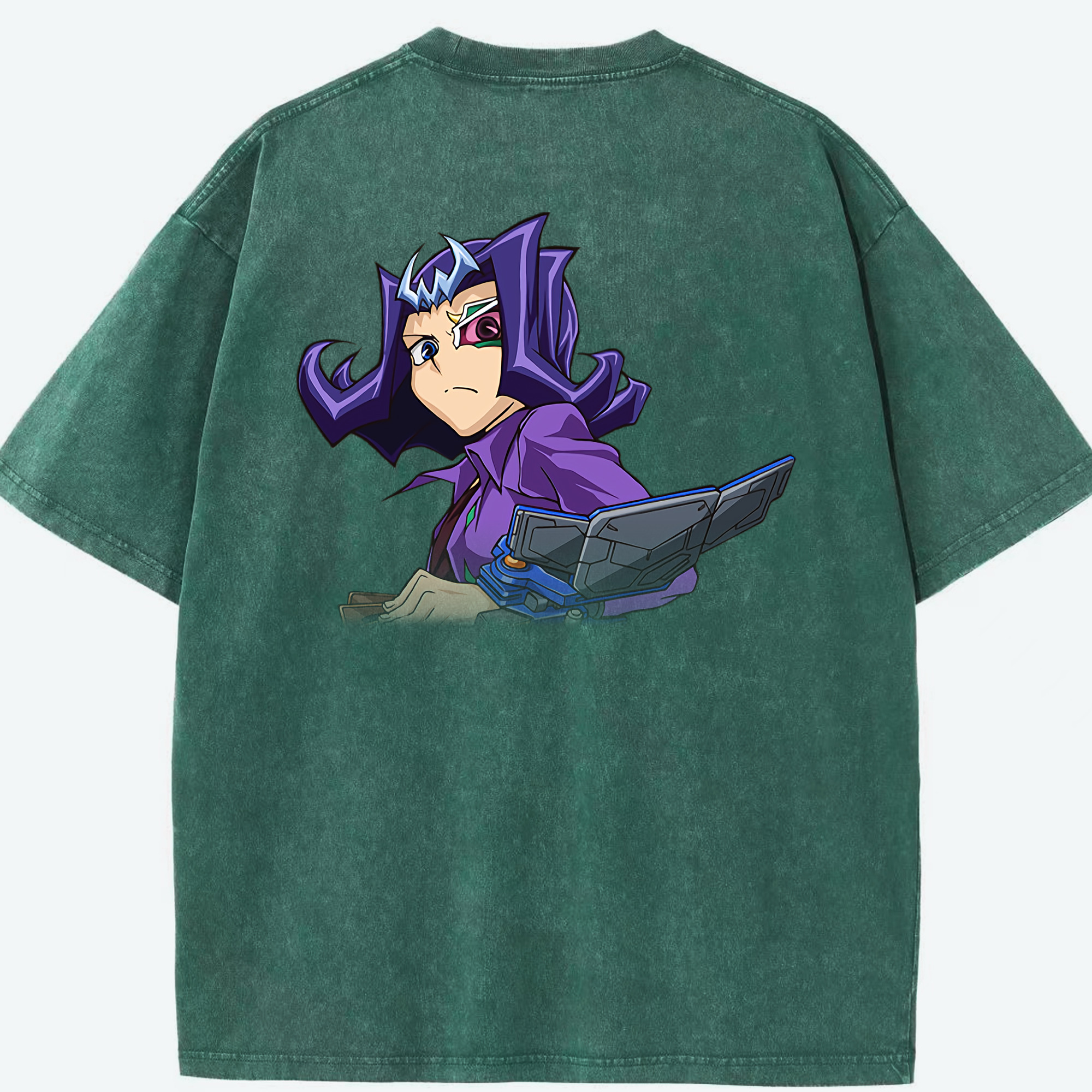 （画像用） 遊☆戯☆王 Yu-Gi-Oh! 綿100% ヴィンテージ風 半袖Tシャツ（背面プリント）